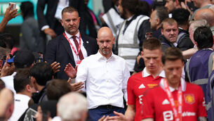 <p>Erik ten Hag wants Manchester United to use FA Cup final defeat as motivation (Nick Potts/PA)</p>