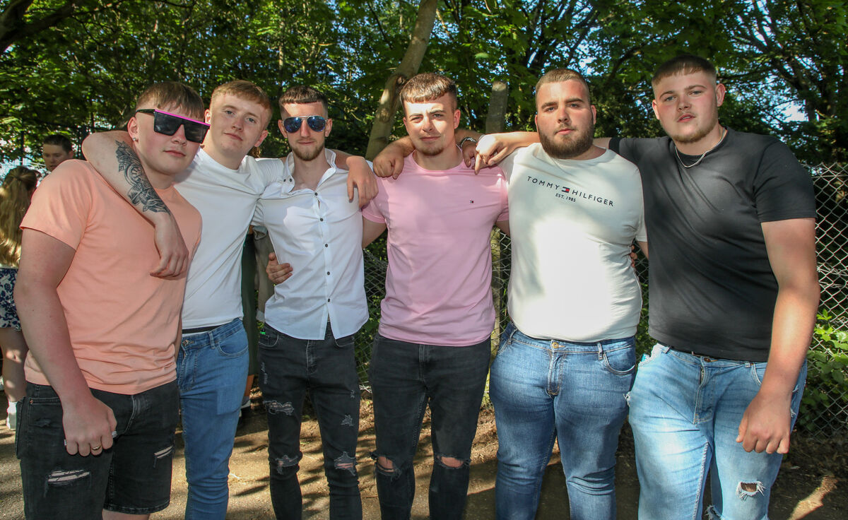 Luke O’ Leary, Cillian Sheehan, Robert Cronin, Arin Lee, Josh Conlon, and Conor Hughes from Cobh at Bingo Loco, part of the Live at the Marquee series on the Marina, Cork.