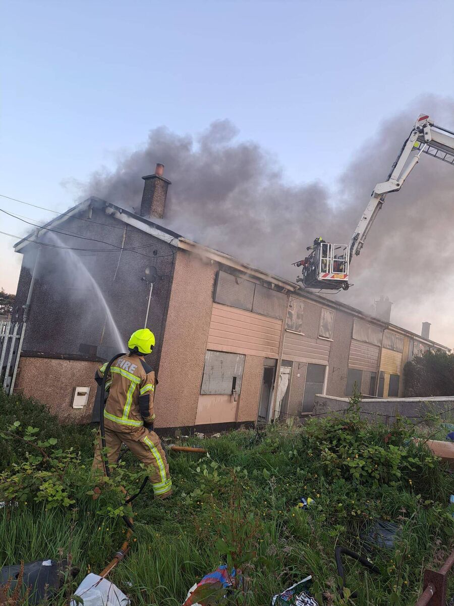The fire in Knocknaheeney where multiple units of Cork City Fire Brigade were required.