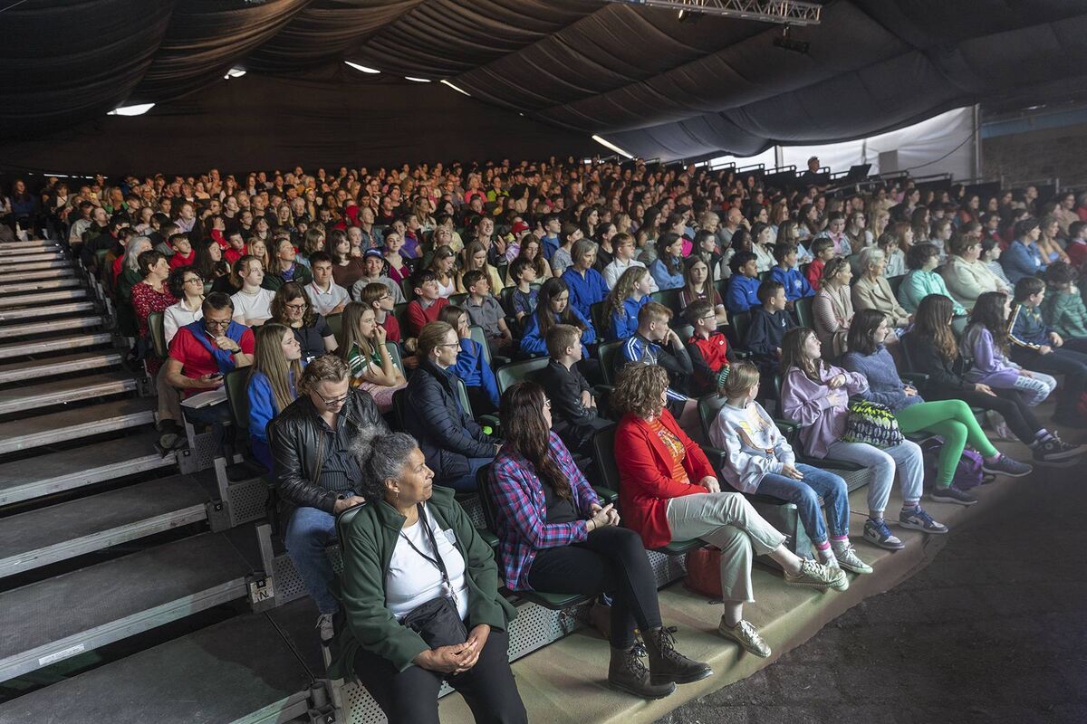 Some of the crowd at Lismore Castle for Macbeth. Picture: John D Kelly