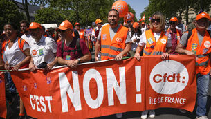 <p>Tuesday’s French air traffic controllers strike was part of a national day of action, the 14th in a campaign of resistance to the raising of the pension age. Picture: AP/Michel Euler</p>