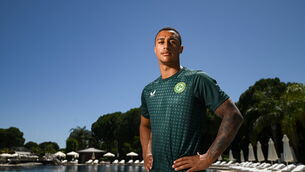 <p>FIT AND READY: Adam Idah poses for a portrait during a Republic of Ireland media conference at Calista Luxury Resort in Antalya, Turkey. Pic: Stephen McCarthy/Sportsfile</p>