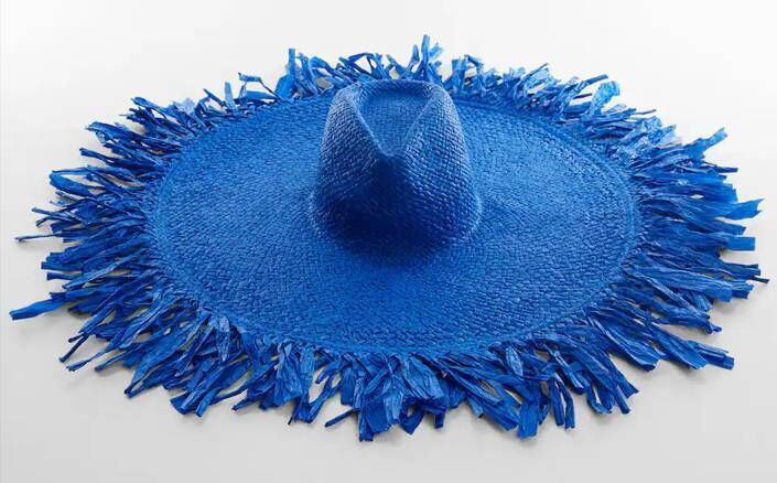 Mango x Simon Miller Natural fiber maxi hat, Mango, €59.99