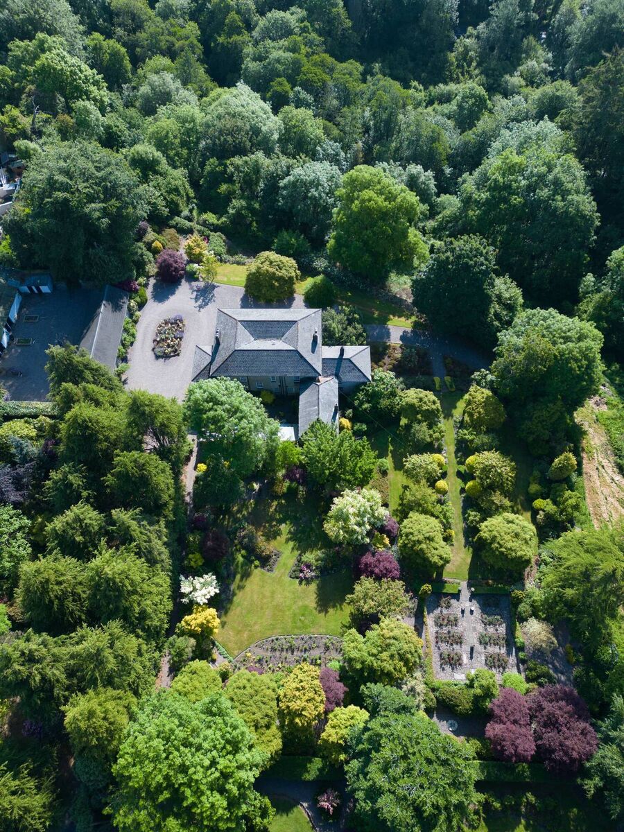 Birds' or bees' eye view of  Poulnacurra House and its fragrant grounds