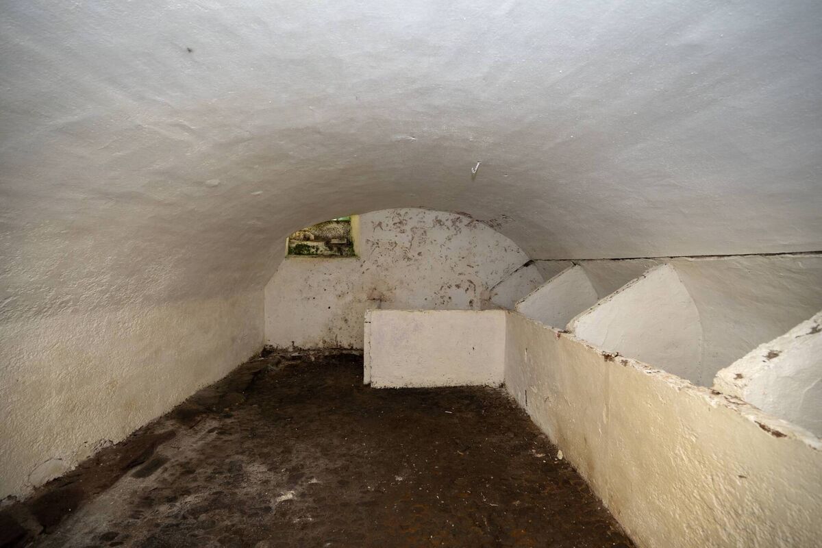 Ice baths or grain stores in the basement