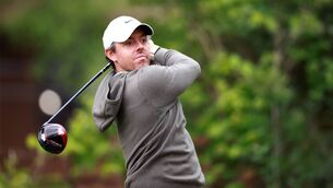 <p>TORONTO, ONTARIO - JUNE 08: Rory McIlroy of Northern Ireland hits his first shot on the 3rd hole during the first round of the RBC Canadian Open at Oakdale Golf &amp; Country Club on June 08, 2023 in Toronto, Ontario. Pic: Vaughn Ridley/Getty Images</p>