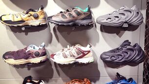 <p>Sneakers — some looking like cozy turtleneck sweaters for your feet, others like they’ve grown teeth on their soles or solidified into pillowy clouds — that once would’ve sold out in limited-edition drops, often flipped for much more on StockX and Goat, now await their fate seven months after one of the biggest corporate meltdowns in history. Picture: Scott Olson/Getty Images</p>