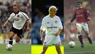 <p>PIONEERS: Lars Bohinen, Alf-Inge Haaland, and Ole Gunnar Solskjaer were part of the early influx of Norwegian players into the Premier League. Pics: Getty Images</p>