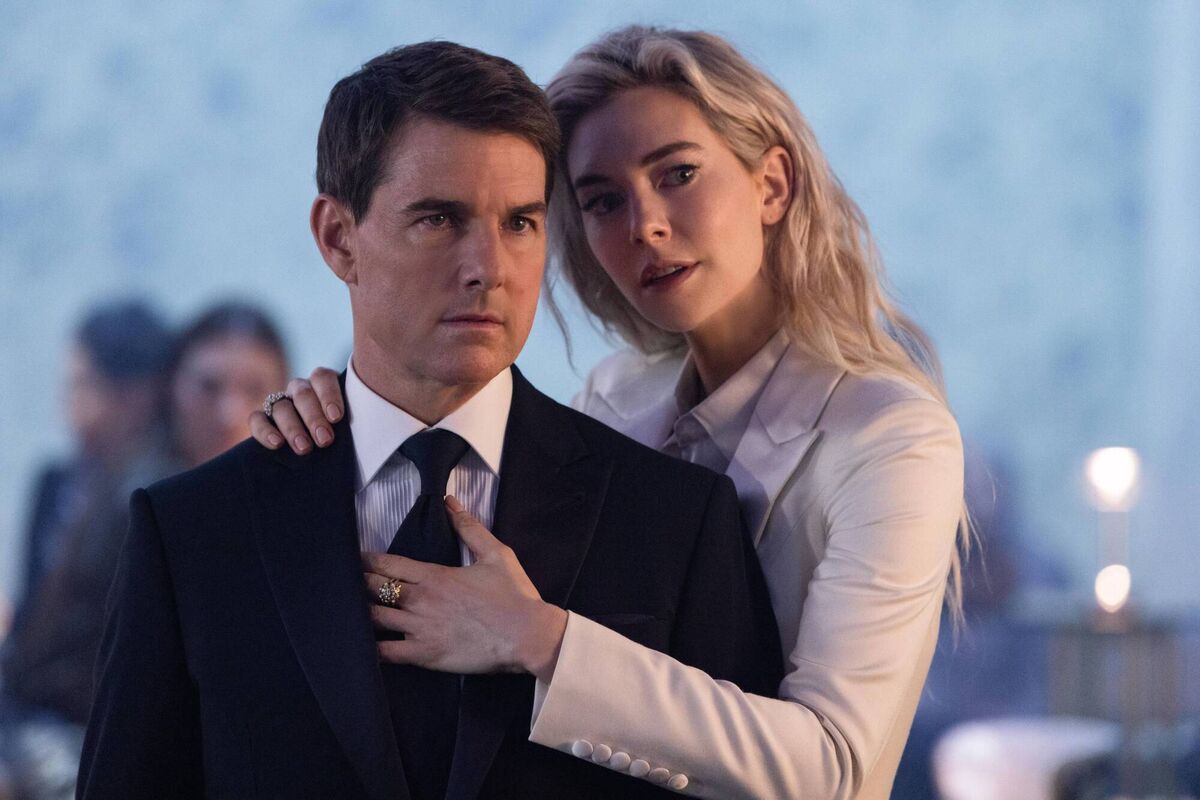 Tom Cruise and Vanessa Kirby in Mission: Impossible - Dead Reckoning Part One. Tom Cruise and Vanessa Kirby in Mission: Impossible - Dead Reckoning Part One.