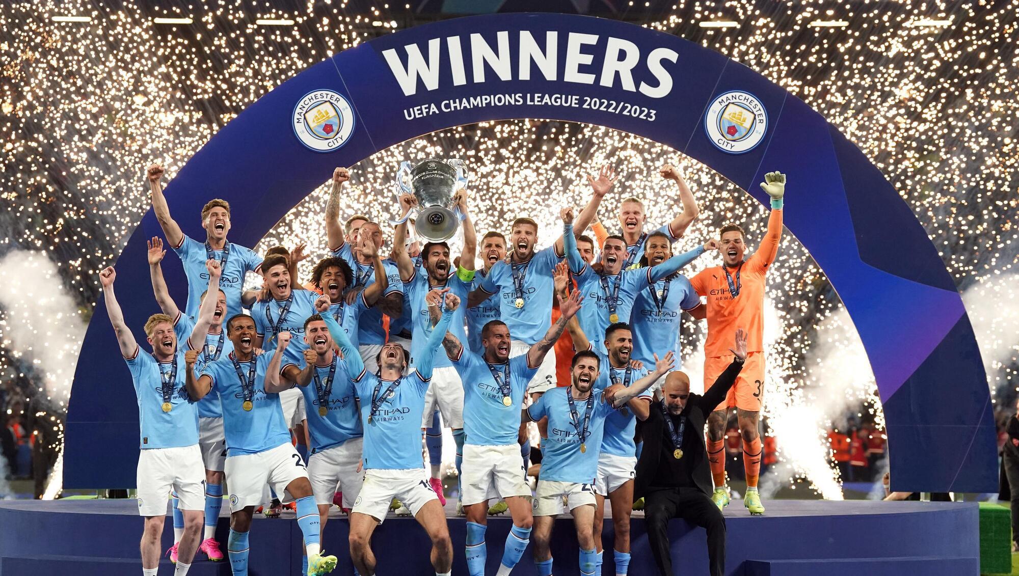 Manchester City win Champions League and complete historic treble