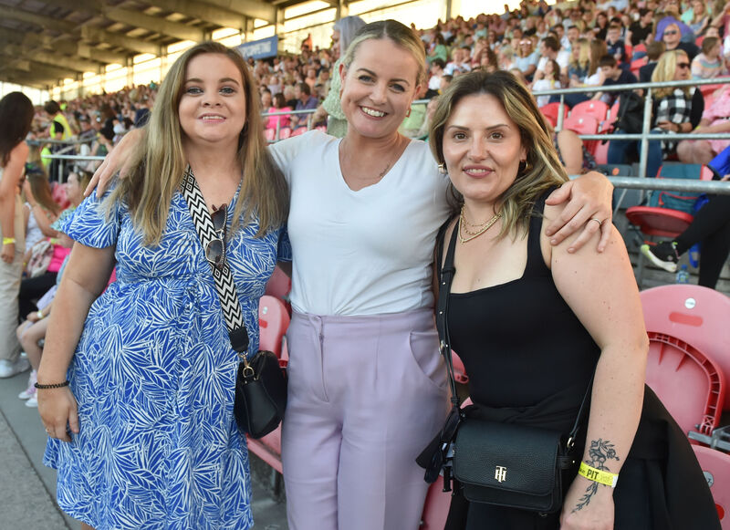Ciara O'Sullivan, Rachel Byrne, and Amy Ryan enjoying George Ezra's concert at Cork's Musgrave Park on Sunday night. Picture: Eddie O'Hare Ciara O'Sullivan, Rachel Byrne, and Amy Ryan enjoying George Ezra's concert at Cork's Musgrave Park on Sunday night. Picture: Eddie O'Hare