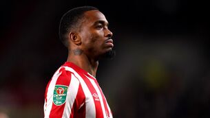 <p>STRONG WORDS: Ivan Toney has vowed to return a better player after he has served his eight-month ban (John Walton/PA)</p>