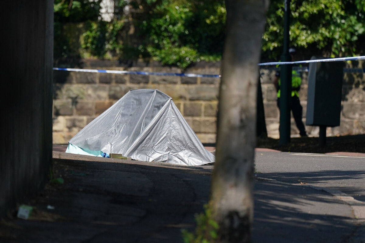 A general view of the scene on Magdala road, Nottingham, as a 31-year-old man has been arrested on suspicion of murder after three people were killed in Nottingham city centre early on Tuesday morning. Picture: Jacob King/PA Wire