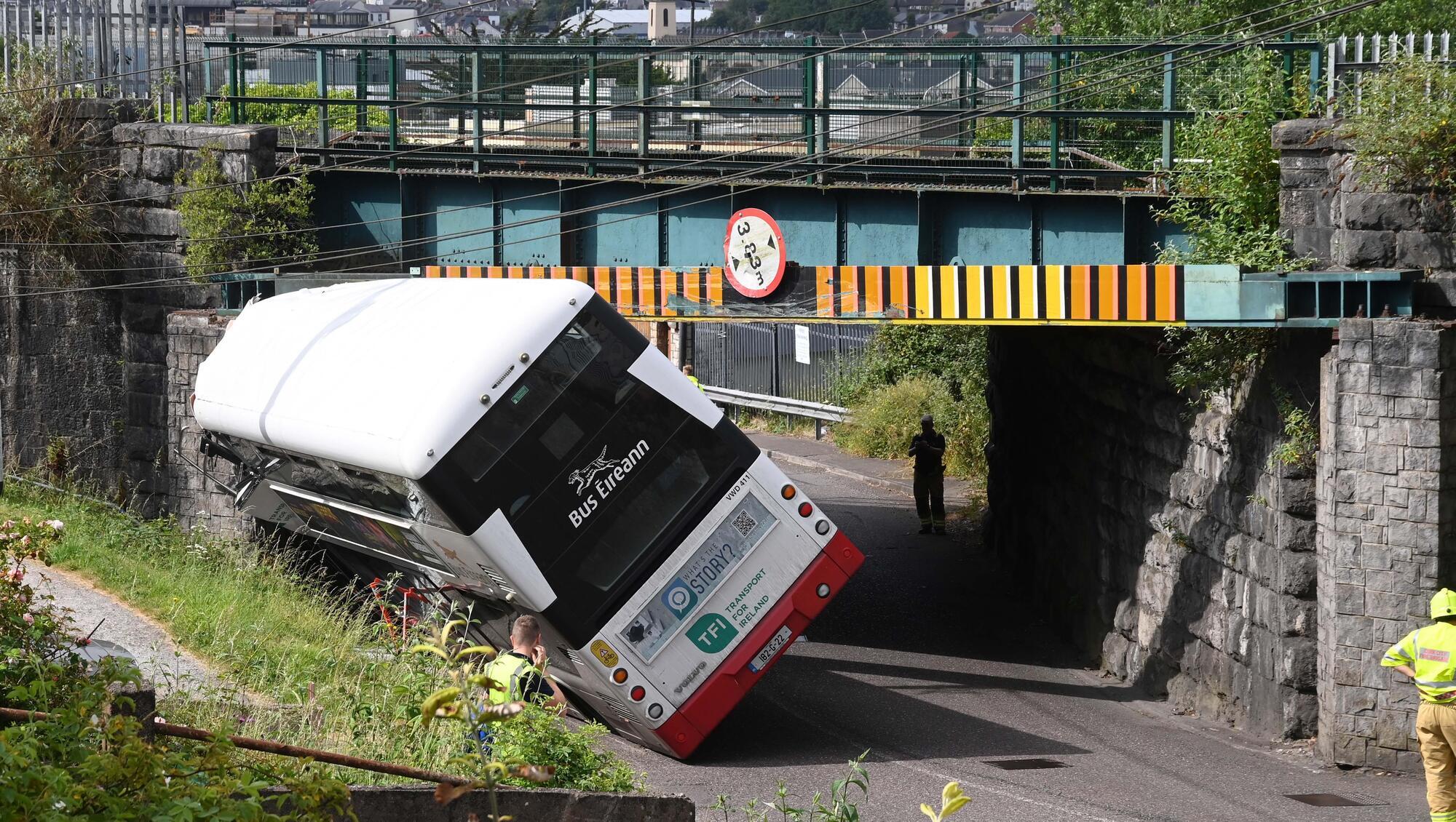 Double-decker bus crash not the first incident of its kind at Cork railway bridge