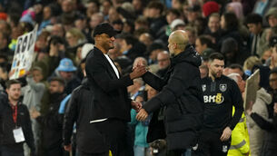 <p>Vincent Kompany’s Burnley will host his former side Manchester City in their opening game (Martin Rickett/PA)</p>