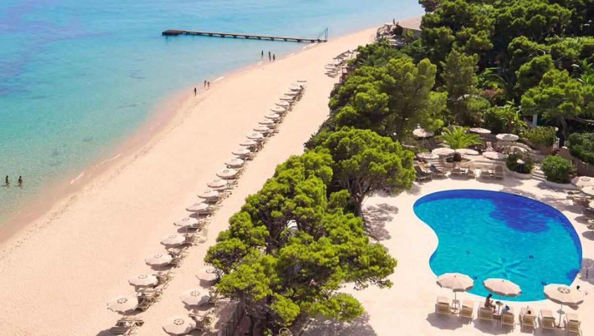 The peaceful shores of Forte Village Resort, Sardinia. 