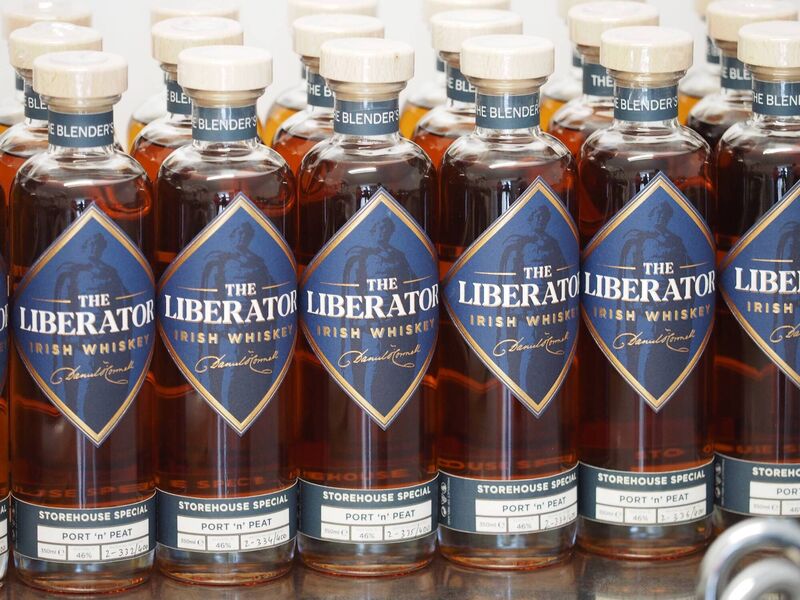 Rows of the Liberator Storehouse Special. one of O'Connell's whiskeys