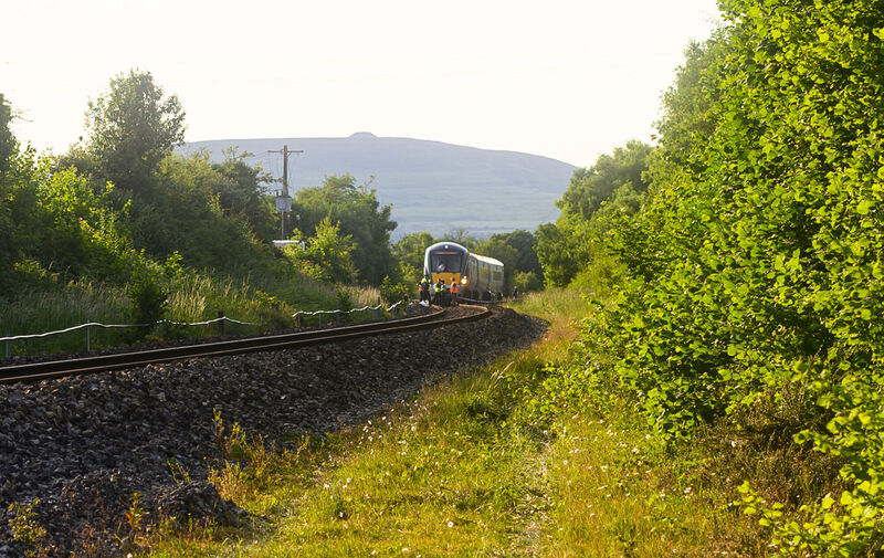 The scene in Ballysadare, Co Sligo, where one woman has died and another is badly hurt after they were hit by a train travelling from Sligo to Connolly Station in Dublin. Picture date: Wednesday June 14, 2023. Picture: Darek Novak/PA Wire The scene in Ballysadare, Co Sligo, where one woman has died and another is badly hurt after they were hit by a train travelling from Sligo to Connolly Station in Dublin. Picture date: Wednesday June 14, 2023. Picture: Darek Novak/PA Wire