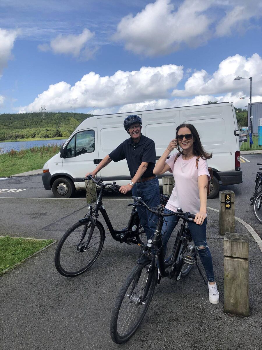 Maia Dunphy with her father Tom