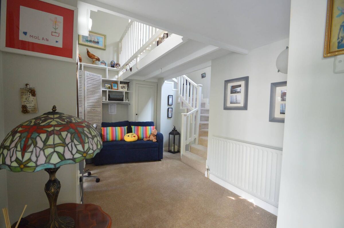 Den with work space off it