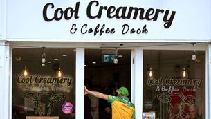 <p>GOOD FOR BUSINESS: A Donegal supporter joins the queue for a local coffee shop before the GAA Football All-Ireland Senior Championship Round 2 match between Donegal and Derry at MacCumhaill Park in Ballybofey, Donegal. Photo by Brendan Moran/Sportsfile</p>