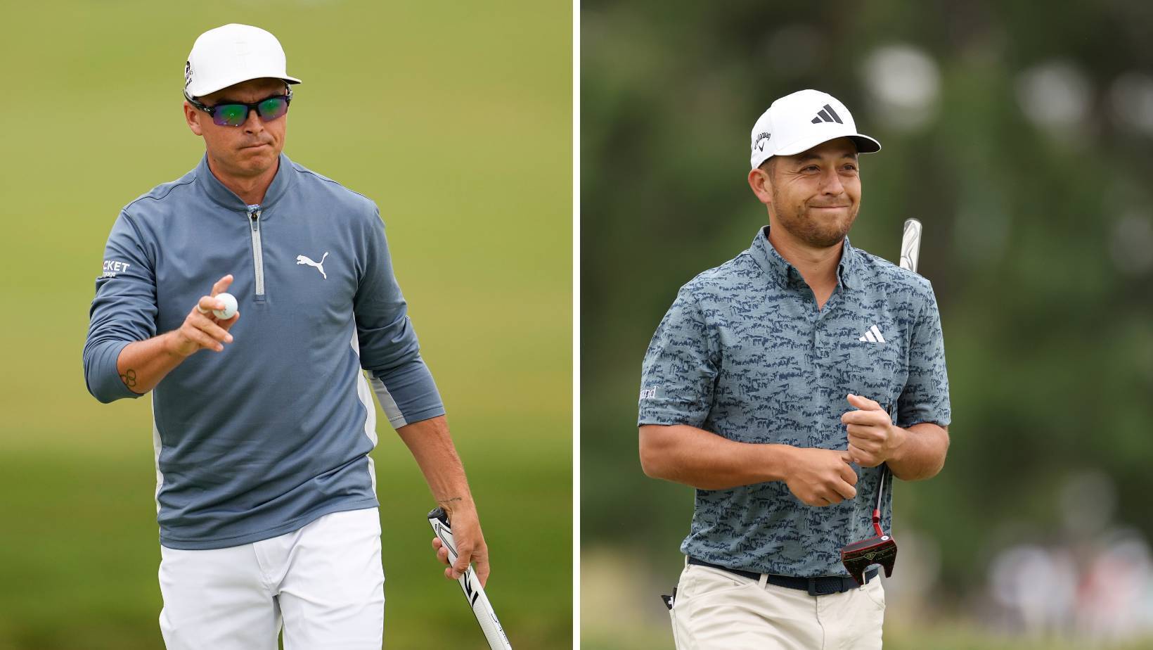 HISTORY MAKERS: Rickie Fowler made history when he made 10 birdies to fire the first 62 in US Open history. He was quickly followed by Xander Schauffele who posted a bogey free 62. 