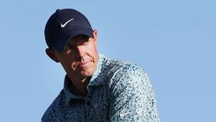 <p>LOS ANGELES, CALIFORNIA - JUNE 17: Rory McIlroy of Northern Ireland plays his shot from the 13th tee during the third round of the 123rd U.S. Open Championship at The Los Angeles Country Club on June 17, 2023 in Los Angeles, California. (Photo by Richard Heathcote/Getty Images)</p>