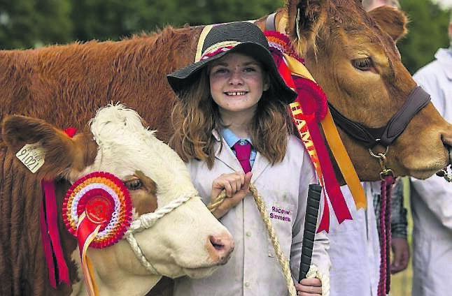 Tory O'Connell from Mallow was delighted to win Reserve Champion at the show. Picture: Clare Keogh