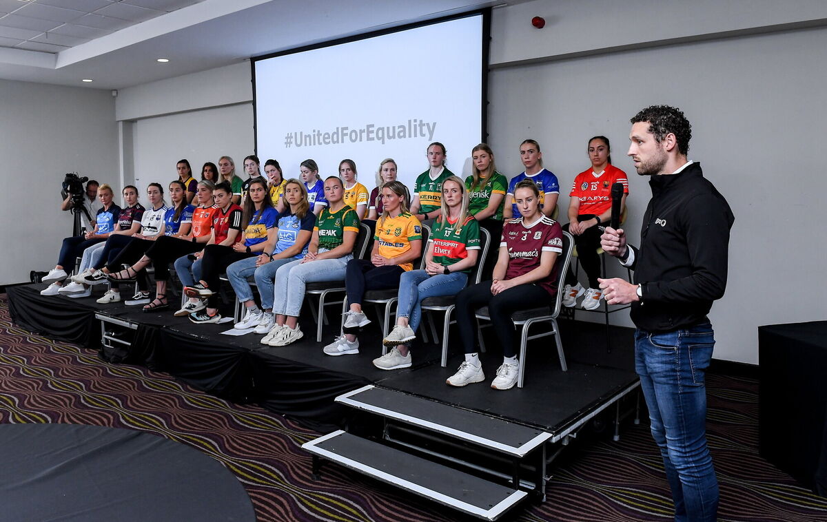 19 June 2023; GPA chief executive officer Tom Parsons address the media at Radisson Blu Hotel in Dublin Airport, Dublin. Photo by Matt Browne/Sportsfile