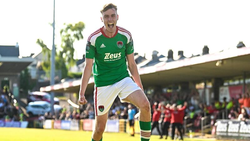 Matt Healy celebrates after scoring. Photo by Eóin Noonan/Sportsfile