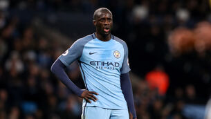 Former Manchester City star Yaya Toure has left his coaching role at Tottenham (Martin Rickett/PA)