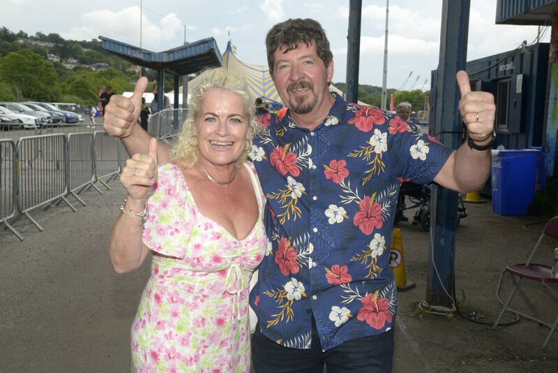 Mary and Niall Buckley arriving for Rod Stewart's Live at the Marquee concert in Cork on Tuesday. Picture Denis Boyle