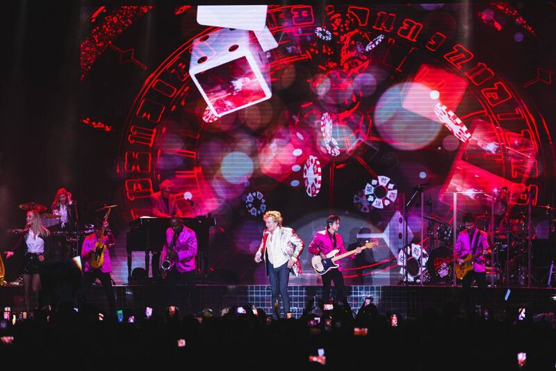 Rod Stewart and his band rocking Cork's Marina during their Live at the Marquee gig.  Picture: Play Creative Agency