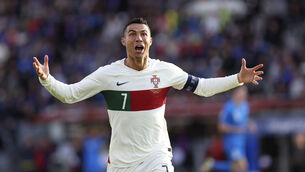Cristiano Ronaldo scored a late winner against Iceland (Arni Torfason/AP)