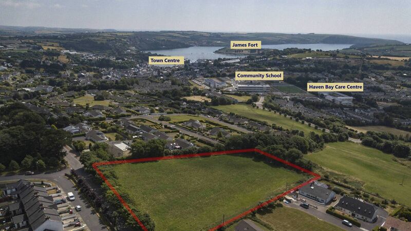 Site overlooking Kinsale with full planning for nine homes on the market for €1.6m