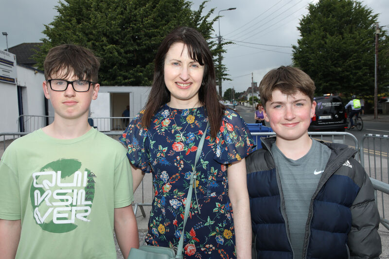 Louis, Ann Marie, and Arthur Dineen from St Lukes at Musgrave Park for the Chemical Brothers. Picture: David Creedon