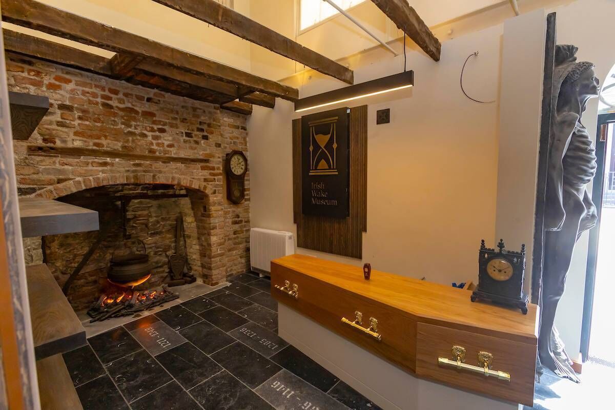 The reception area at the Irish Wake Museum, Waterford. Photo: Patrick Browne