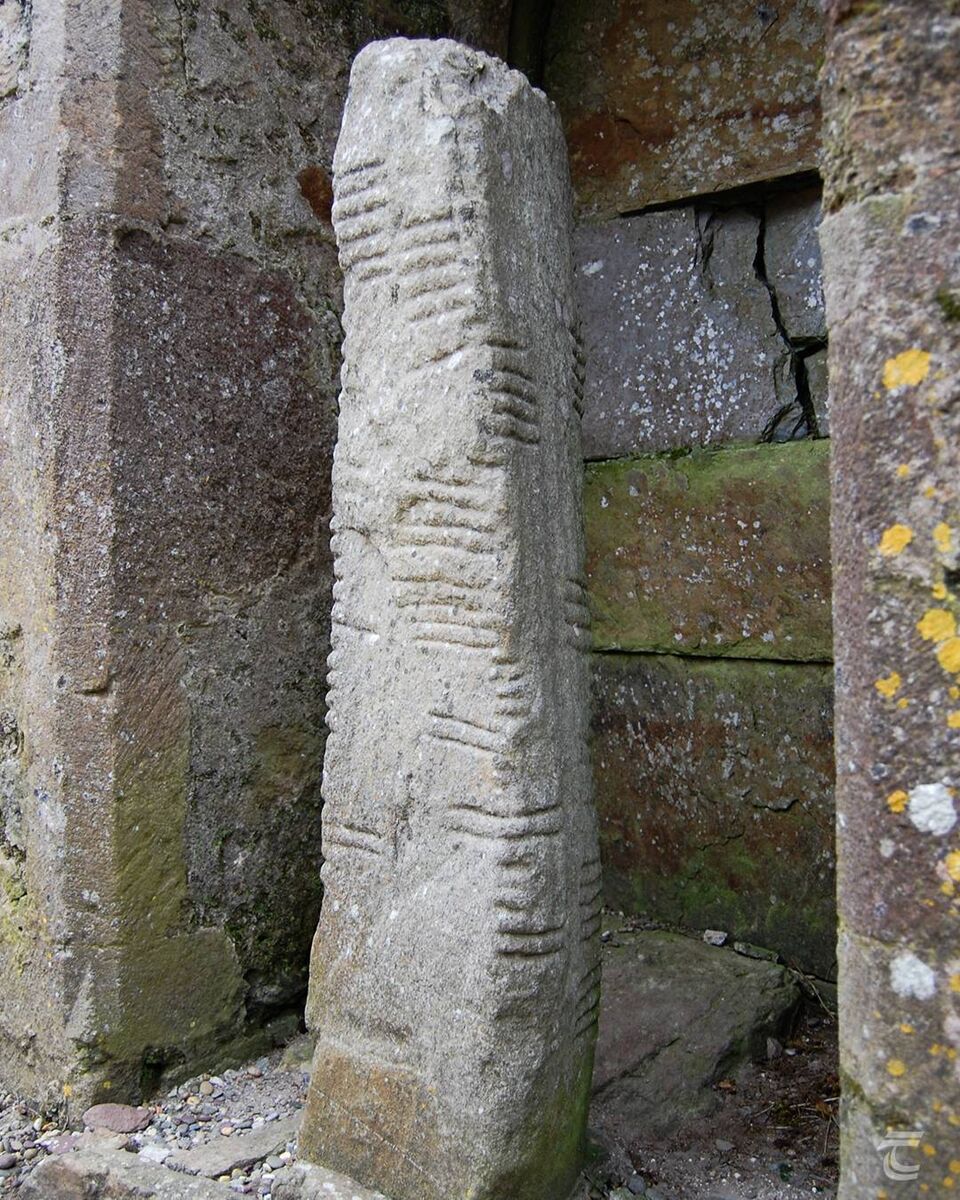  Ogham Stone Ardmore. Picture: Tuatha.ie