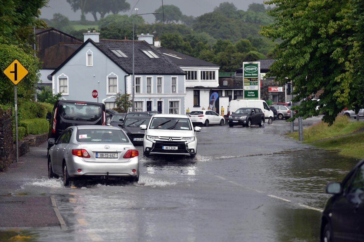  Flooding in Killarney on Tuesday. Picture: Don MacMonagle