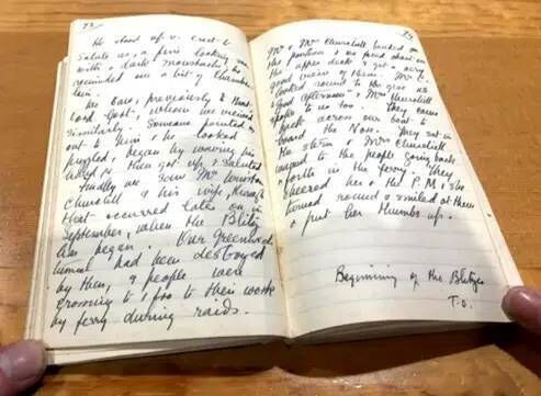 Aileen Moore's diary. Picture courtesy of companyofnurses.co.uk