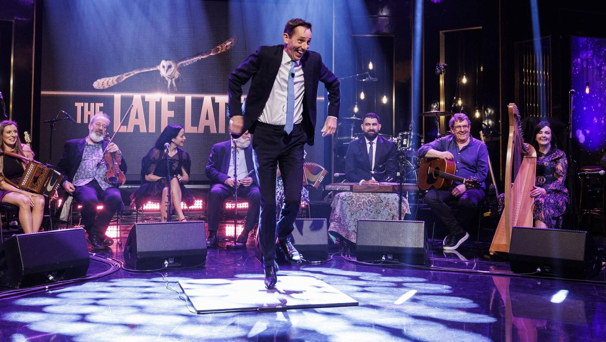 Ryan Tubridy during the series finale of The Late Late Show. Picture: Andres Poveda