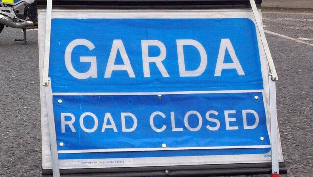 <p>The scene remains closed to traffic on Saturday evening pending a technical examination by Garda investigators</p>