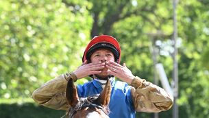 <p>FAREWELL TO ASCOT: Frankie Dettori bids farewell as he completes his last Royal Ascot. Pic: Healy Racing</p>