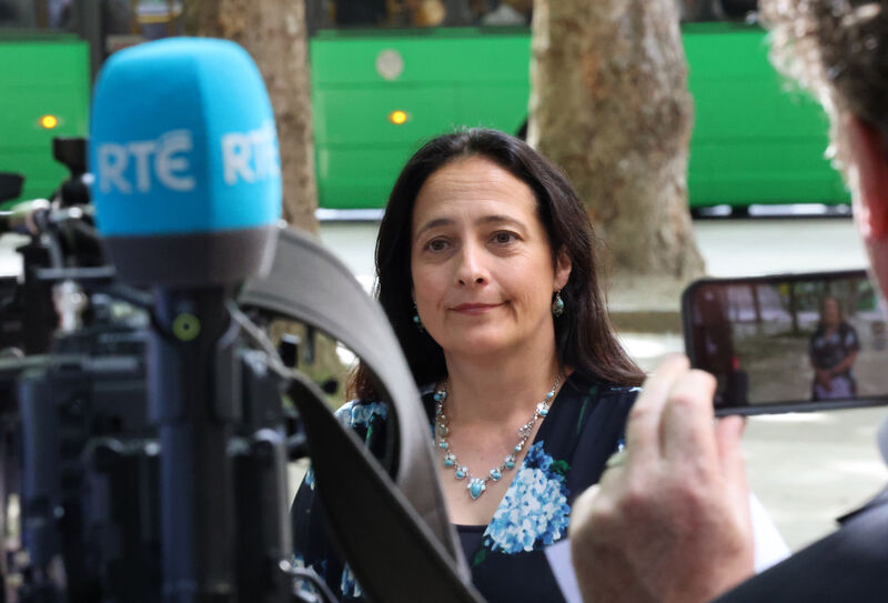 Arts Minister Catherine Martin following her meeting with RTE board chairwoman Siun Ni Raghallaigh at the weekend. Arts Minister Catherine Martin following her meeting with RTE board chairwoman Siun Ni Raghallaigh at the weekend.