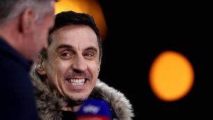 <p>NEV ON KEANO: 'What you’re seeing now is his real personality coming through'. Pic: Naomi Baker/Getty Images</p>