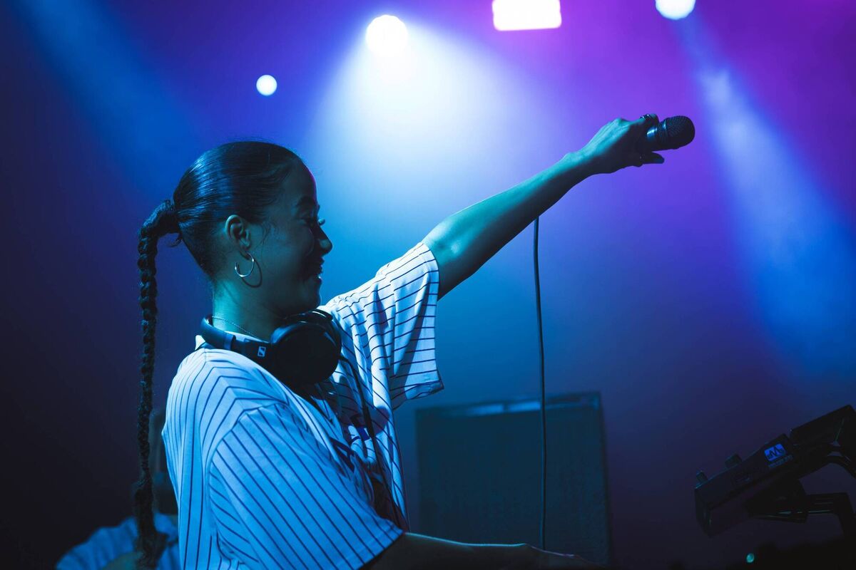 Irish singer/producer Jazzy at the One Day event at Live at the Marquee in Cork.