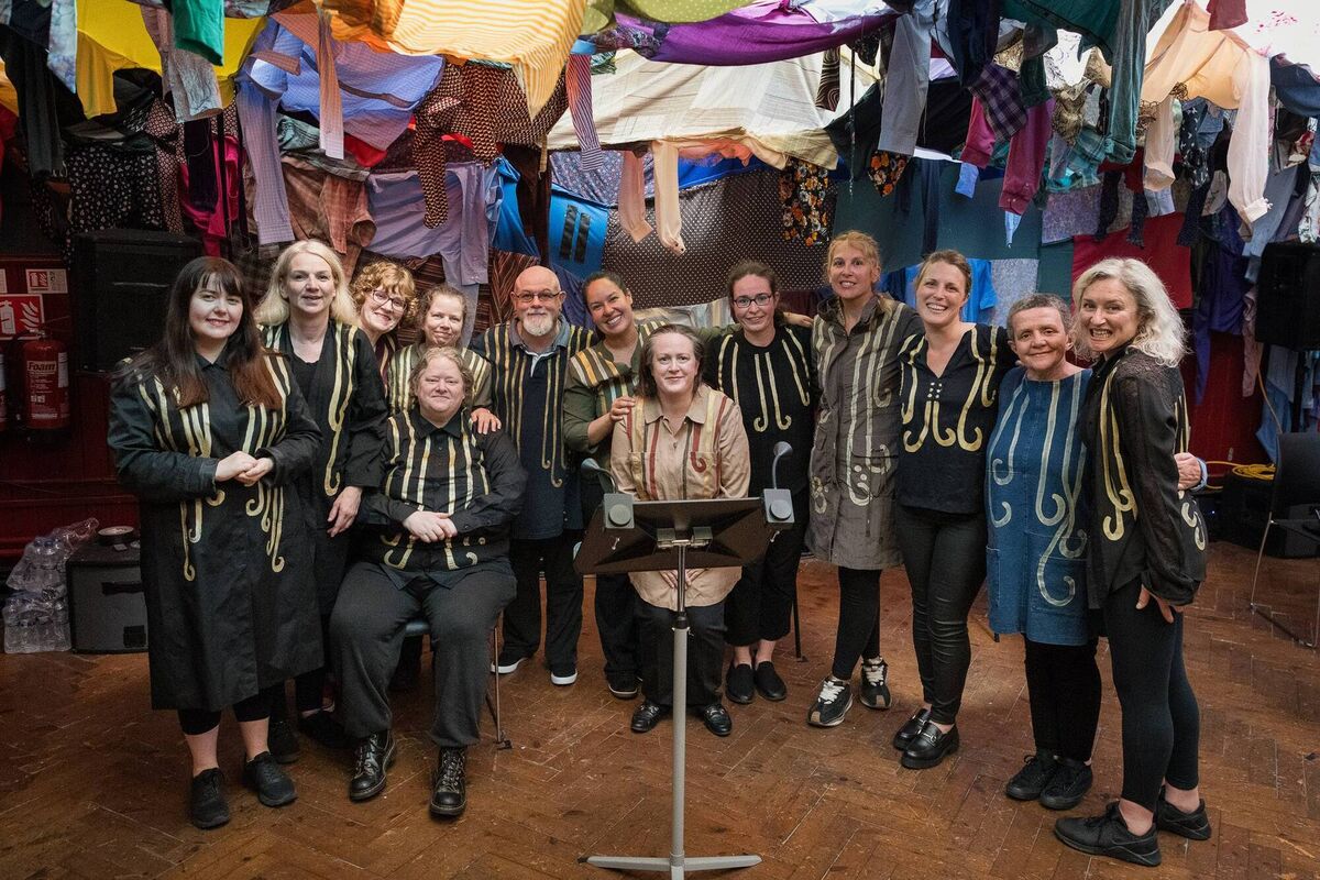 Amanda Coogan, Dublin Theatre of the Deaf, and Cork Deaf Community Choir at Ode To Joy at Crawford Art Gallery for Cork Midsummer Festival. Picture: Jed Niezgoda 