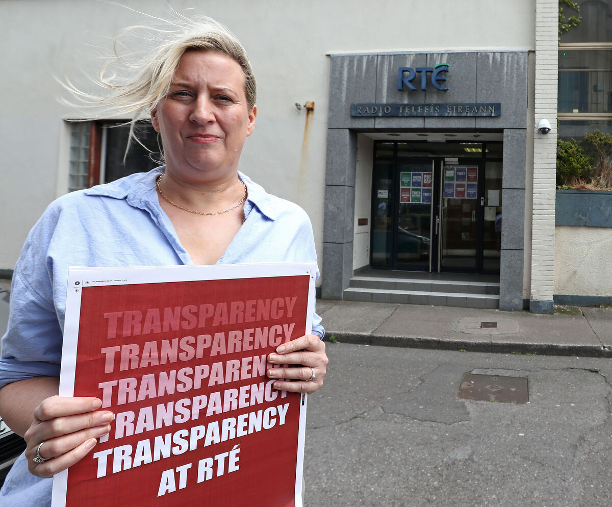 Deirdre Ní Mháirtin: 'We’re here to stand in solidarity with the public and to stand for what public broadcasting means.' Picture: Jim Coughlan