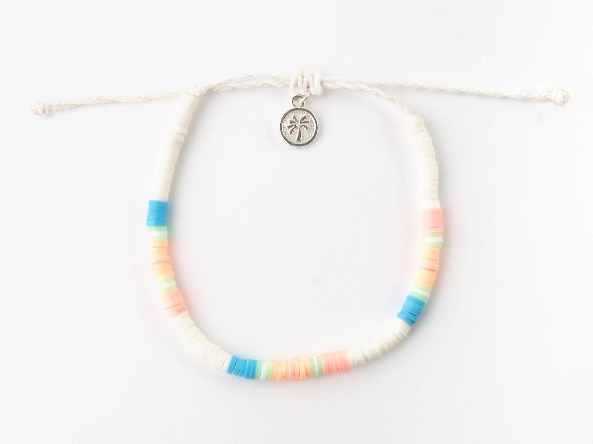 Wategos Clay Beaded Anklet, €6.95, Pineapple Island