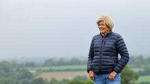 <p>BLOODY-MINDEDNESS: Trainer Jessica Harrington at her yard in Moone, Co Kildare ahead of the Dubai Duty-Free Irish Derby at the Curragh this Sunday, July 2nd. Pic: ©INPHO/James Crombie</p>